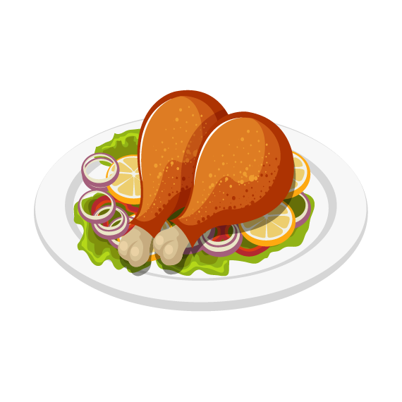 a plate of